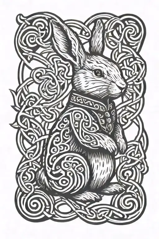 Peter Rabbit As A Celtic Knot