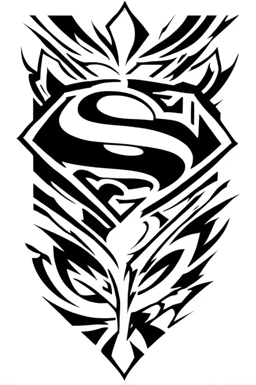 Superman Logo For Forearm