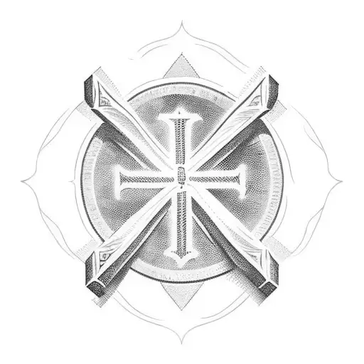 Christian Cross With A Bible Verse Inside It