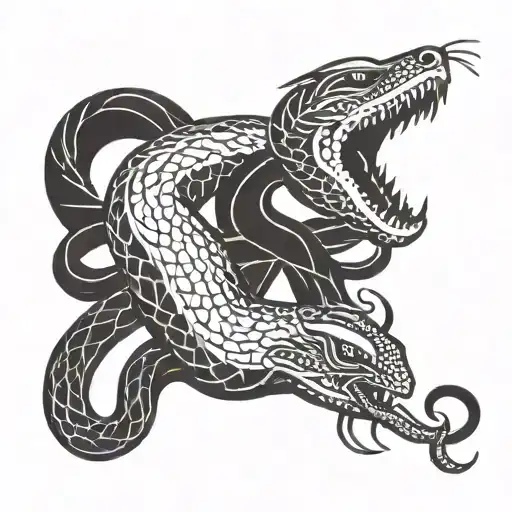 Mongoose And Snake Fighting Each Other