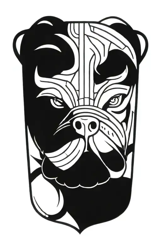 Hungarian Ancestry Viking Pagan Bulldog Steel Armor Wooden Shield