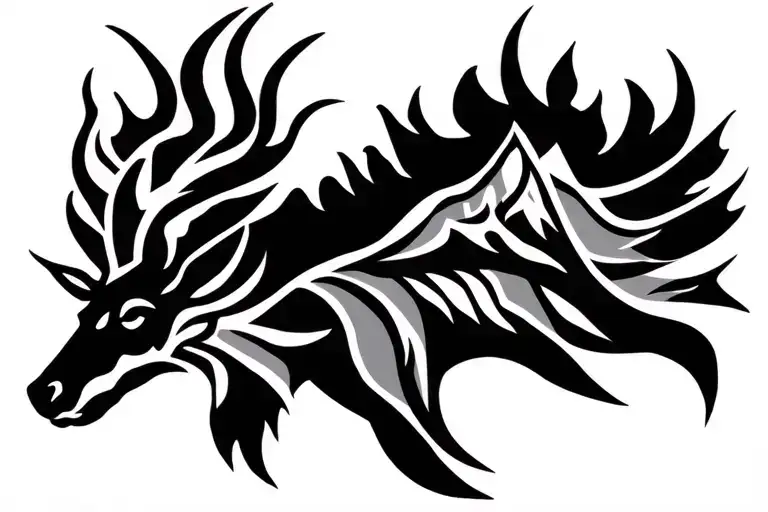 Elk Mountain Black Grey