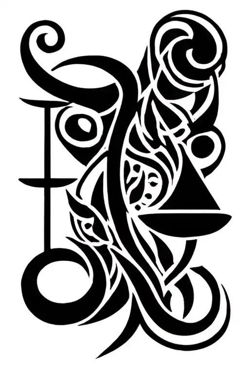 Libra Zodiac Sign Simple Design