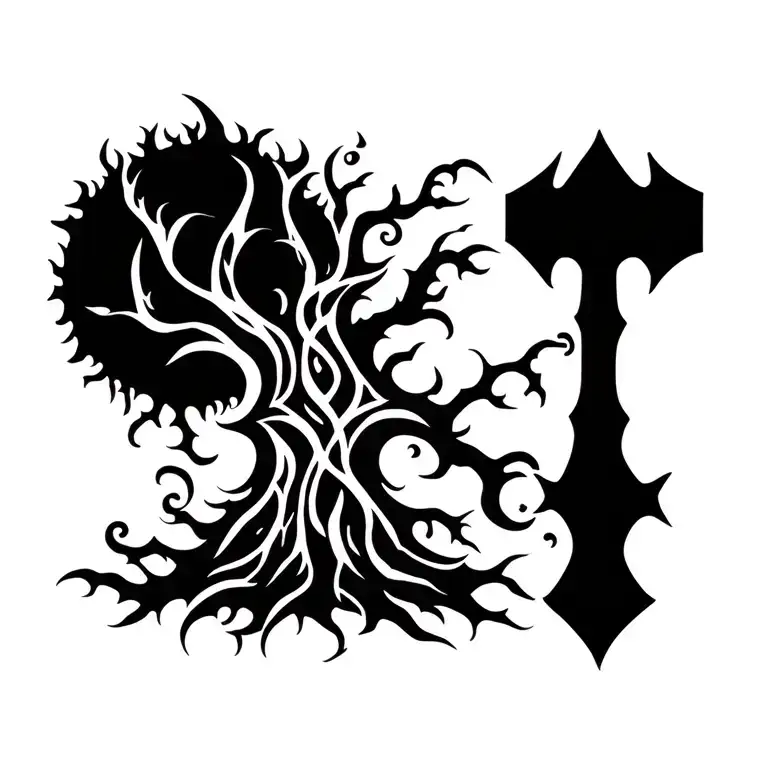 Elder Tree And Thors Hammer