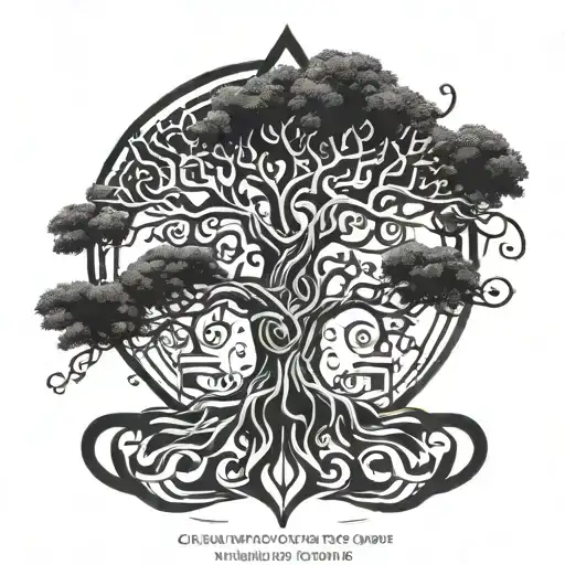 Yggdrasil And Tree Of Gondor