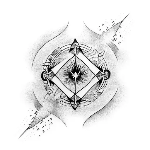 Design A Tattoo Of 4 Elements Fire Water Earth And Wind With Light Shading