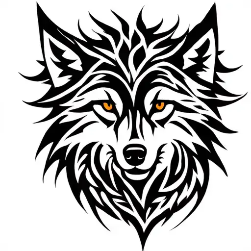 Wolf Family Tree Branch Representing Strength