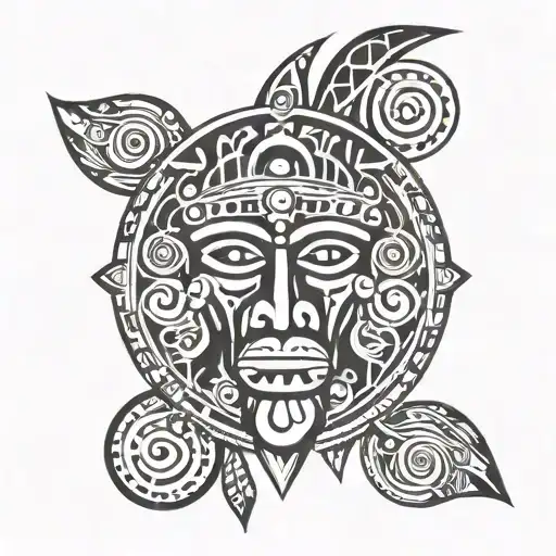 Taino Indian Tattoo Design