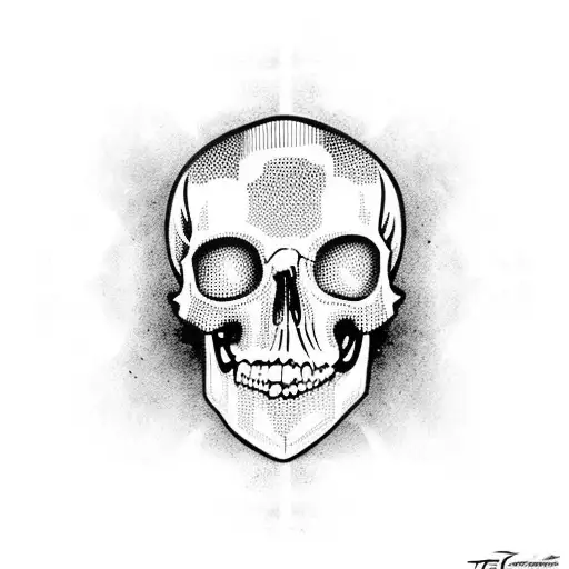 Words Says Tisna With A Skull All Around