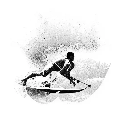 Surfer Beach It In Hawaii