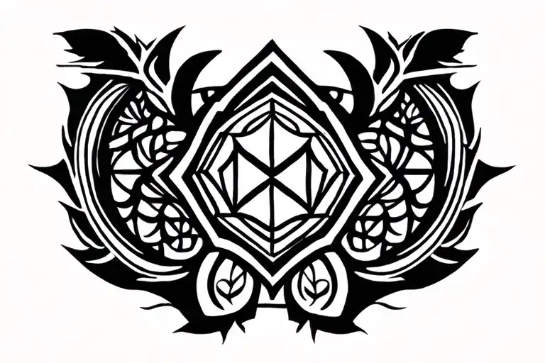 Chest Tattoo That Bends Sacred Geometry And Nature And Lgbtq And Ancient Spirituality
