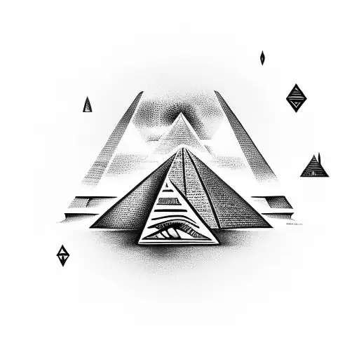 Manhattan Sky Line With Egyptian Pyramid