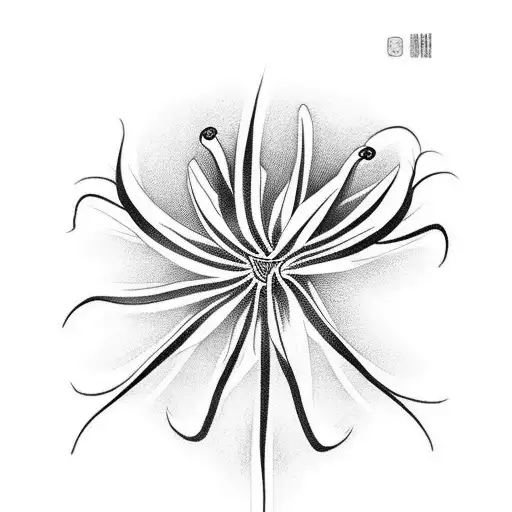 Design A Japanese-themed Tattoo Incorporating Spider Lilies