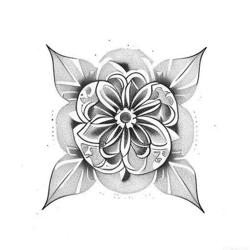 Tattoo On The Inner Bicep With The Name Bella With Flowers Around The Inner Bicep