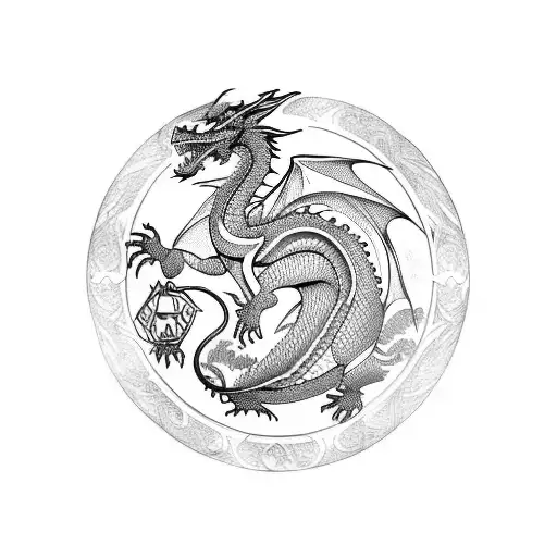 Dragon Perfil Medieval
