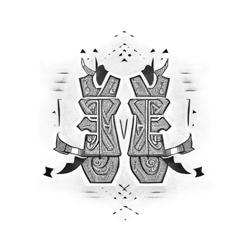 Two Brothers In Dark Lettering