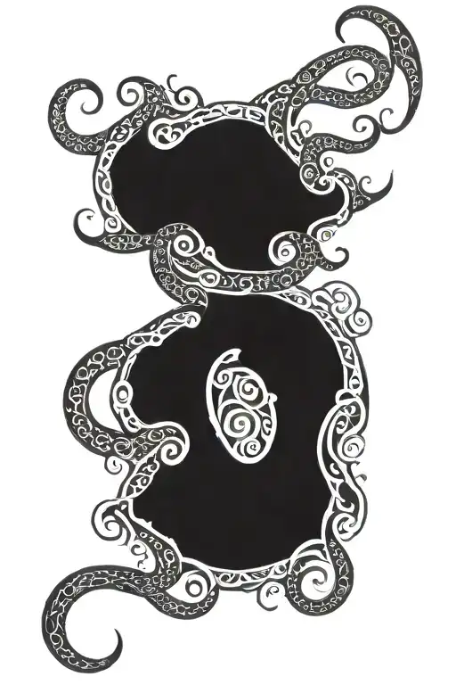 Tentacles Spiral Into The Circle Of The Arm