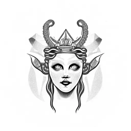 Medusa With Civic Crown