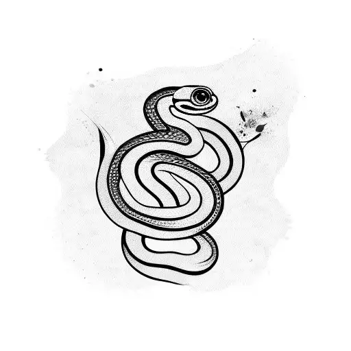 A Doctor Painting A Mural Of A Snake And A Fish