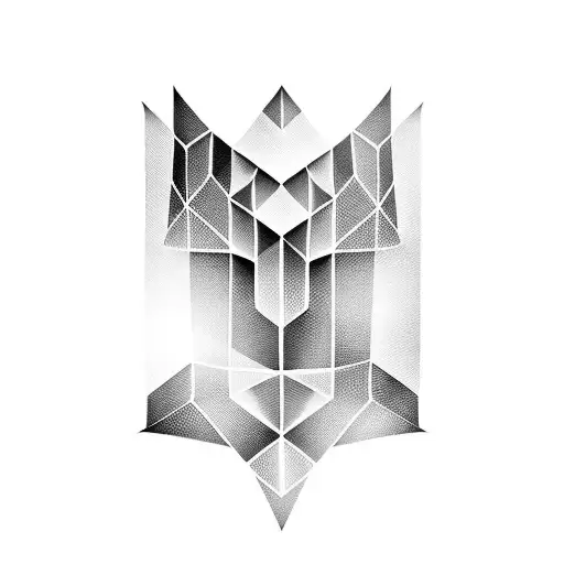 Abstract Shape Solid Black