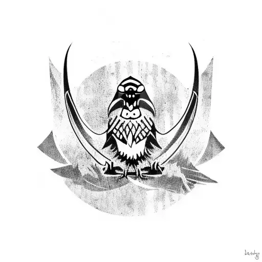 Viking Style Crow