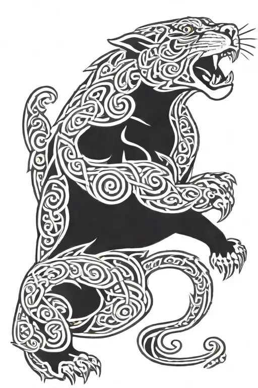 Celtic Panter Roaring