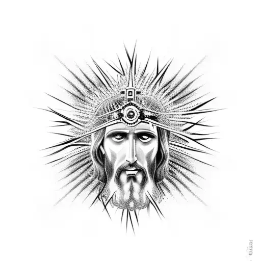 Abstract Crown Of Thorns Jesus