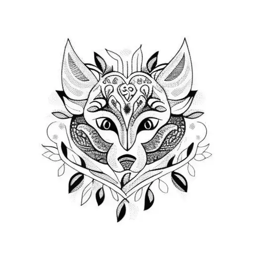 Woodland Animal Feminine Flower