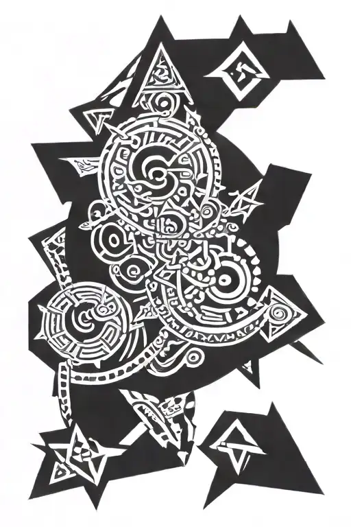 Nordic Style Tattoo For The Upper Right Arm Sleeve