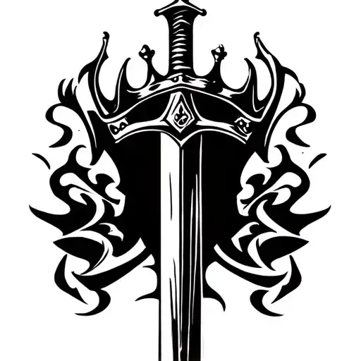 Sword And Crown Neck