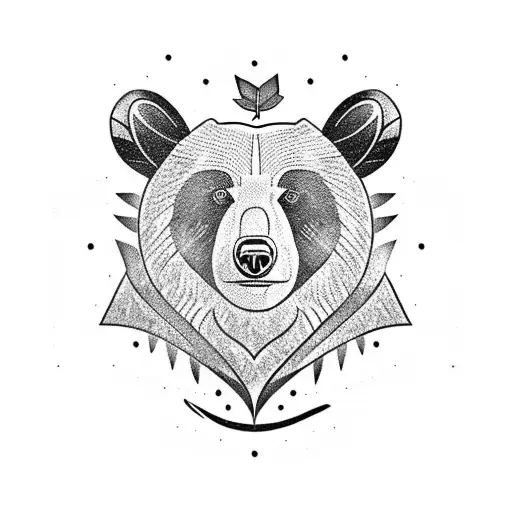 Bear With Colver Leaf