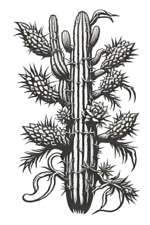 Realistic Saguaro Cactus