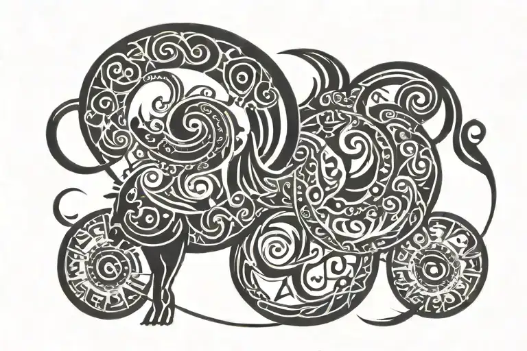 Incorporate Aries And Libra Symbol Intertwined