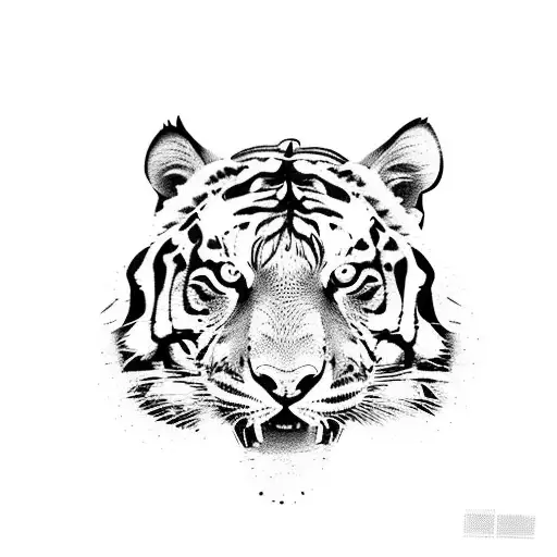 Man Wrestling With A Tiger