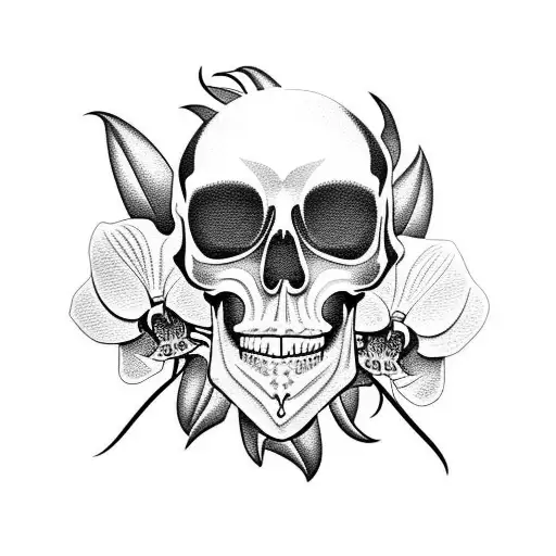 Orchid Skull