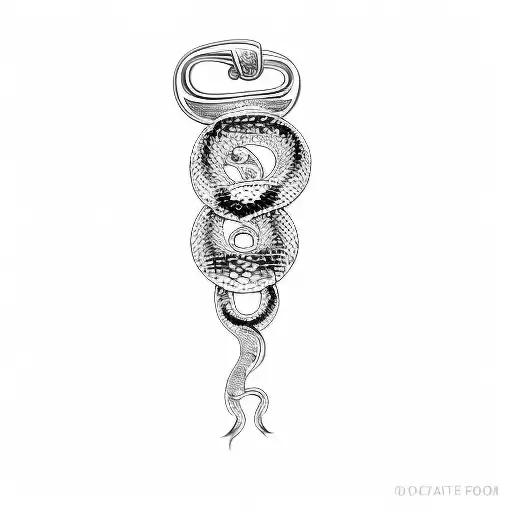 A Pendant With A Snake On It