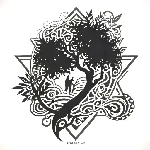 Olive Tree Inside Tartessian Star