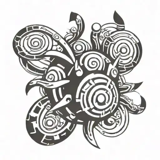 Create A Black Tattoo Of The Pokemon Magneton