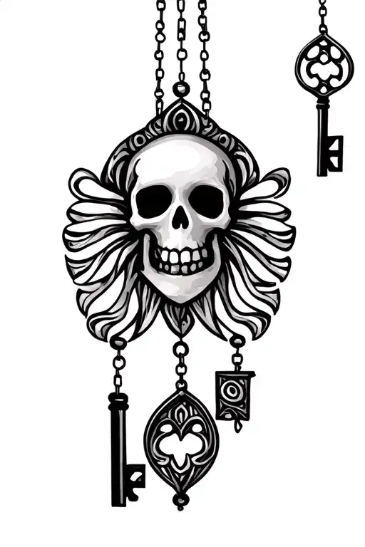 Skeleton Key Windchime