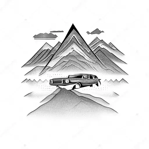 Car And Mountain