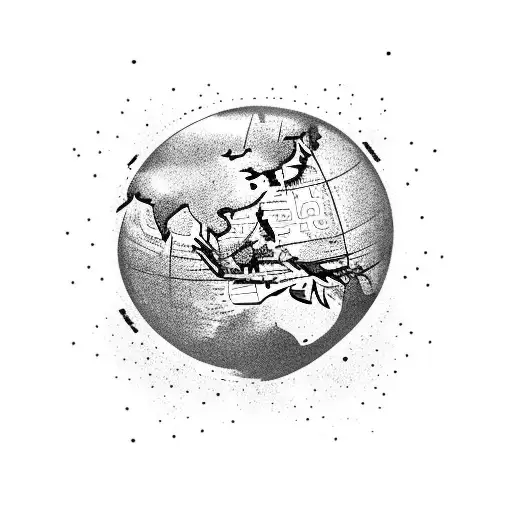 Sablier Avec Un Globe