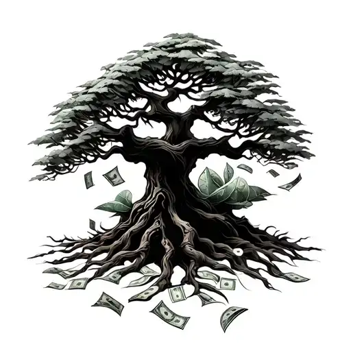 Money Tree Generate Money Falling