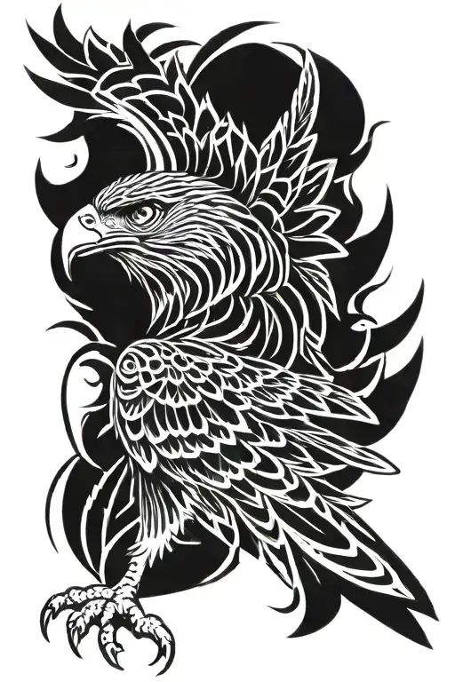 Native Red Tailed Hawk