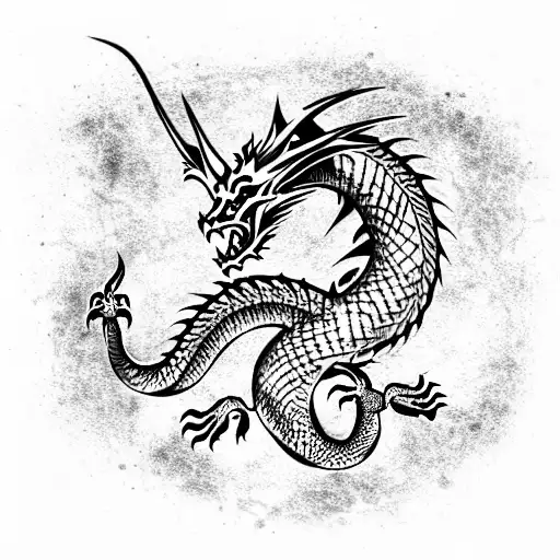 A Dragon Very Realistic High Detailed