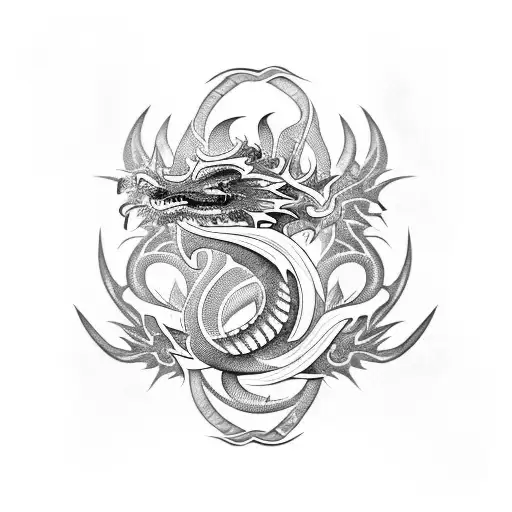 Dragon With The Initals Av Hidden In The Design