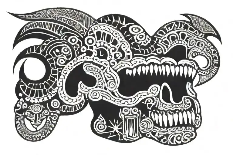 Filipino Tribal With Banig Weaving And Teeth