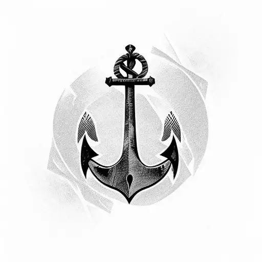 Steel Anchor With Name Marko On It