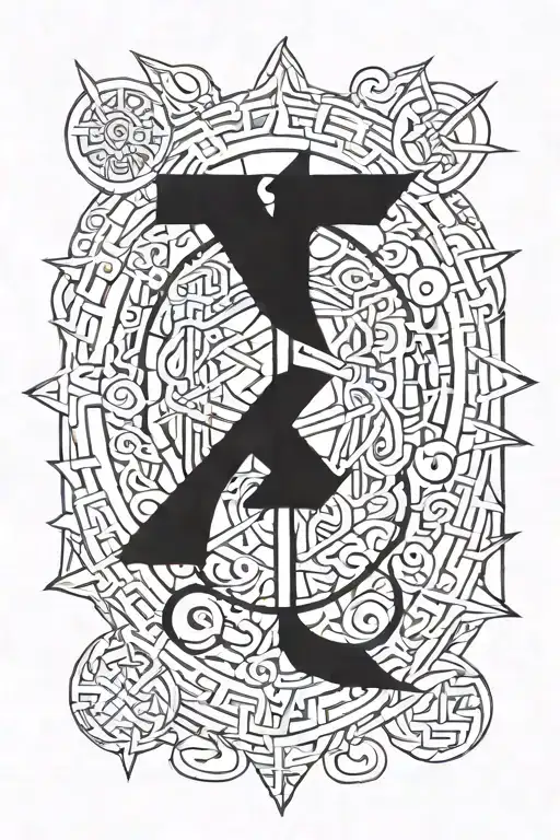 Crystal In Viking Runes