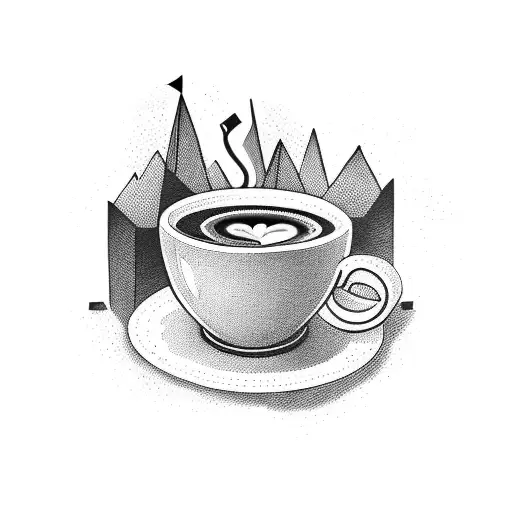 A Big Pile Of Ancient Books With One Cup Of Coffee