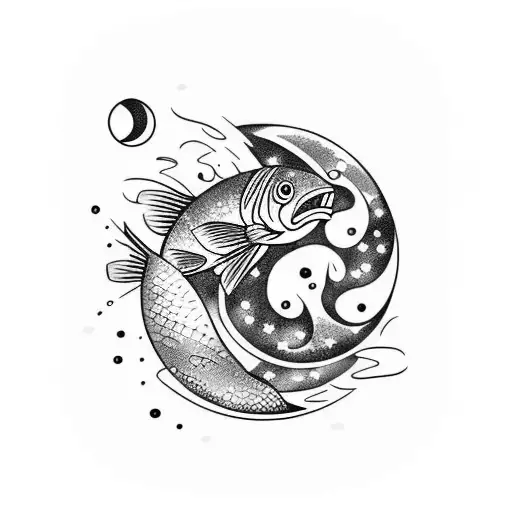 Moon With Fish